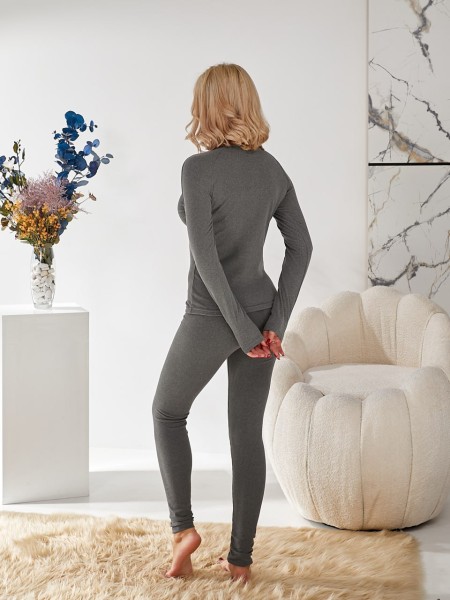 Жіночий термо-костюм сірого кольору 29922