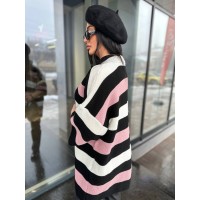 Жіночий в'язаний кардиган чорного кольору 30135