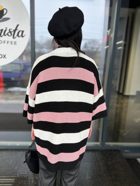 Жіночий в'язаний кардиган чорного кольору 30135