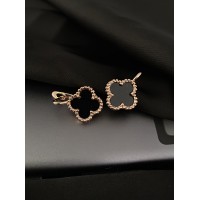 Сережки "Клевер" англійський замок золотого кольору 30609