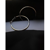 Сережки "Клевер" класичні срібного кольору 30611