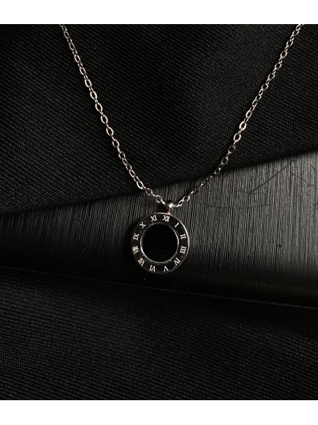 Кулон з ланцюжком срібного кольору 30618