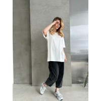 Базова жіноча футболка бiлого кольору 30730