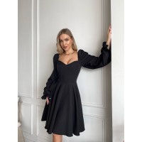 Классическое платье мини черного цвета 30906