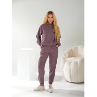 Вельветовий спортивний костюм бузкового кольору 30998