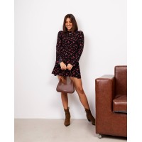 Легка сукня у квітку чорного кольору 31242