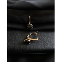 Сережки "Ніжність" англійський замок золотого кольору 31322