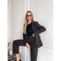 Жіночий класичний костюм чорного кольору 31373