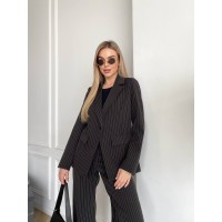 Жіночий класичний костюм чорного кольору 31373