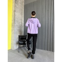 Женский спортивный костюм на молнии лилового цвета 31395