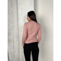 Обтягуючий жіночий светр рожевого кольору 31612