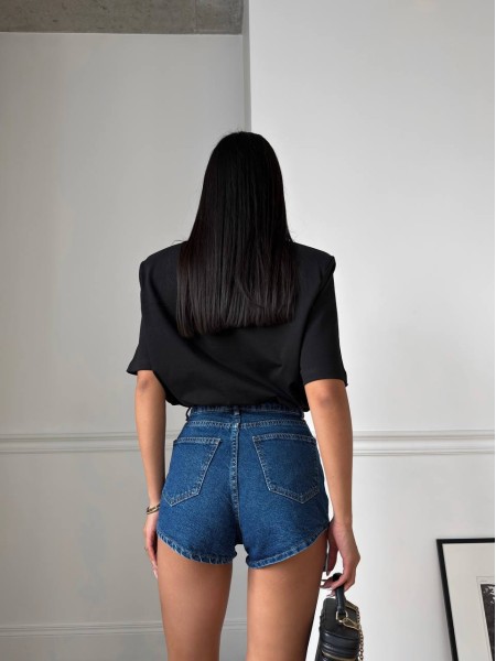 Жіночі джинсові шорти синього кольору 31620