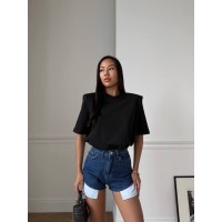 Жіночі джинсові шорти синього кольору 31620