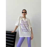 Легкий спортивний комплект (лосини+футболка) бузкового кольору 31621