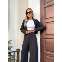 Стильний, жіночий костюм чорного кольору 31650