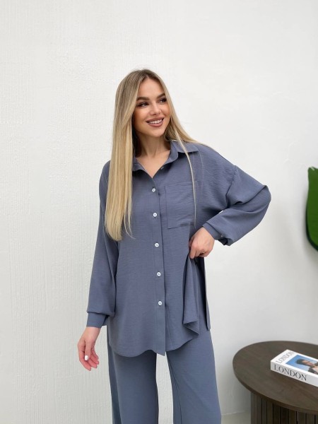 Костюм-двійка графiтового кольору  31791