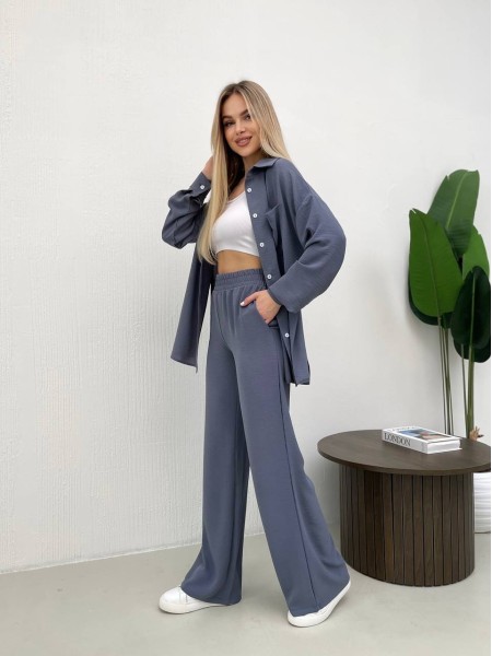 Костюм-двійка графiтового кольору  31791