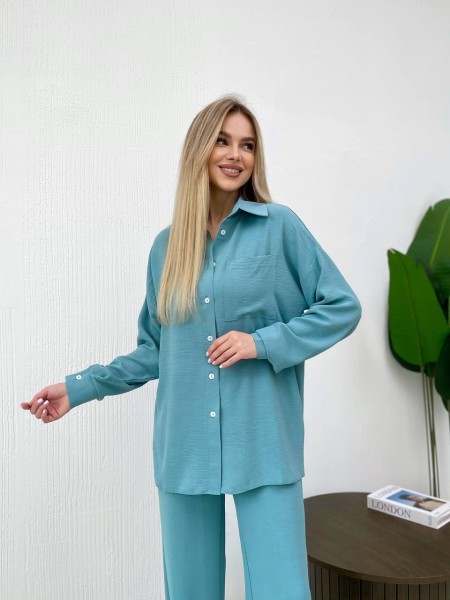 Костюм-двійка м'ятного кольору  31794