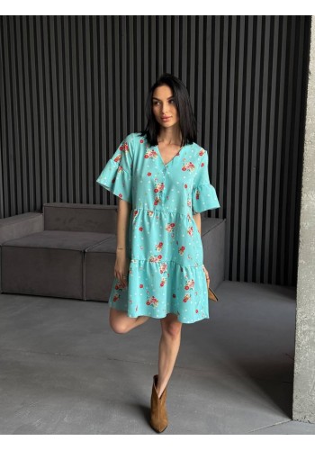 Легка сукня міні м'ятного кольору 31875