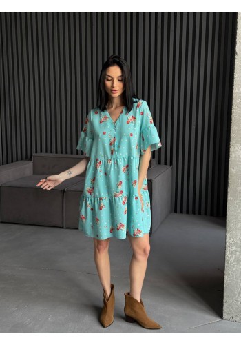 Легка сукня міні м'ятного кольору 31875