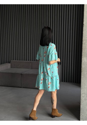 Легка сукня міні м'ятного кольору 31875