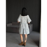 Легка сукня міні сiрого кольору 31876