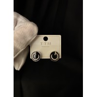 Сережки "Гвоздики" срібного кольору 31899