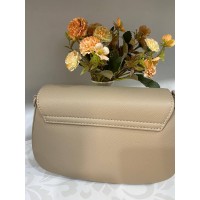 Класичка жіноча сумка з еко-шкіри бежевого кольору 31929