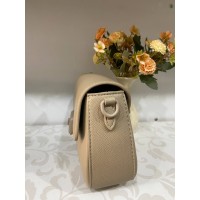 Класичка жіноча сумка з еко-шкіри бежевого кольору 31929