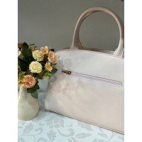 Ділова жіноча сумка із еко-шкіри пудрового кольору 31943