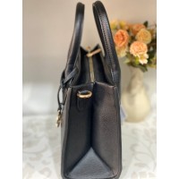 Ділова жіноча сумка із еко-шкіри чорного кольору 31959