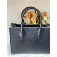 Ділова жіноча сумка із еко-шкіри чорного кольору 31959