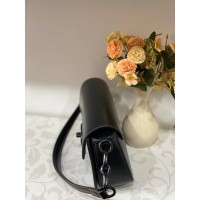 Женская сумка кросс-боди из эко-кожи черного цвета 31990