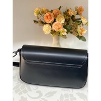 Женская сумка кросс-боди из эко-кожи черного цвета 31990