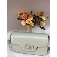 Жіноча сумка крос-боді із еко-шкіри оливкового кольору 31991
