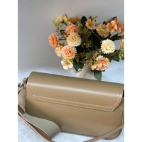 Жіноча сумка крос-боді із еко-шкіри кавового кольору 31992