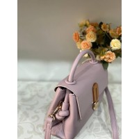 Класична маленька жіноча сумка із еко-шкіри рожевого кольору 31993