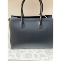 Ділова жіноча сумка із еко-шкіри чорного кольору 31997