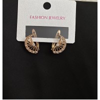 Сережки "Крила" англійський замок золотого кольору 32082