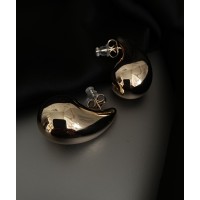 Серьги "Слеза" штифтовый замок золотого цвета 32118