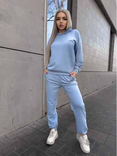 Женский спортивный костюм голубого цвета 32138