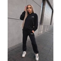 Женский спортивный костюм черного цвета 32143