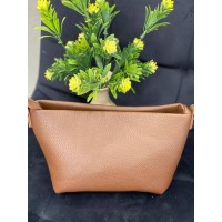 Женская сумка из пористой эко-кожи кофейного цвета 32151