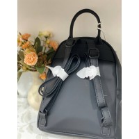 Жіночий базовий рюкзак із еко-шкіри чорного кольору 32156