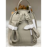 Жіночий базовий рюкзак із еко-шкіри бежевого кольору 32158