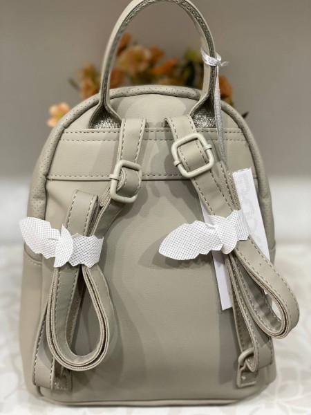 Жіночий базовий рюкзак із еко-шкіри бежевого кольору 32158