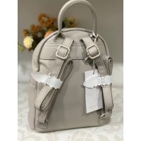 Жіночий базовий рюкзак із еко-шкіри молочного кольору 32159