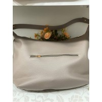 Базова жіноча сумка на плече iз еко-шкіри кавового кольору 32165