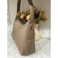 Жіноча сумка на плече iз еко-шкіри кавового кольору 32166