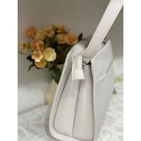 Жіноча класична сумка з еко-шкіри бiлого кольору 32190